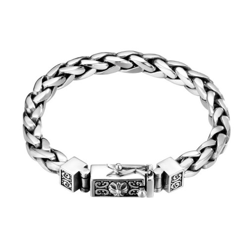 茵熙2025新款金剛復古做舊手鏈粗款國潮流配飾粗霸氣時尚個性寬