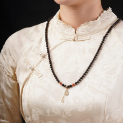 印度小葉紫檀108顆原創手串女款DIY脖掛文玩檀香紅木手鏈唸珠禮物