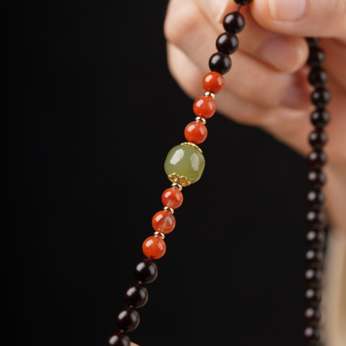 印度小葉紫檀108顆原創手串女款DIY脖掛文玩檀香紅木手鏈唸珠禮物 印度小葉紫檀108顆原創手串女款DIY脖掛文玩檀香紅木手鏈唸珠禮物