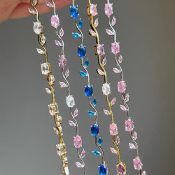 歐美可調節天然石電鍍不褪色高質手飾手鏈輕奢高級感手鏈