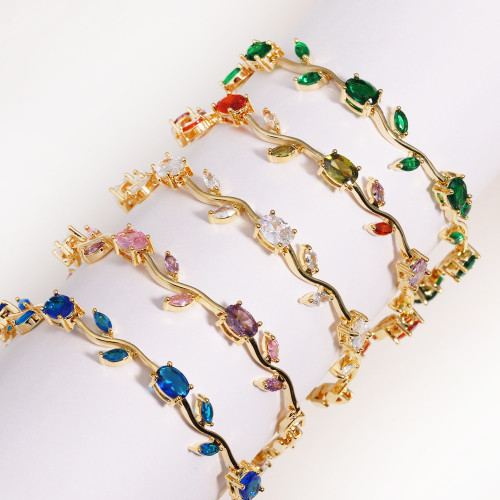 歐美可調節天然石電鍍不褪色高質手飾手鏈輕奢高級感手鏈