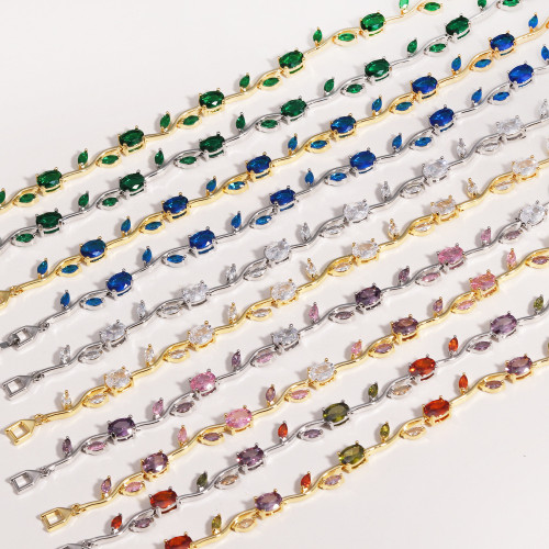 歐美可調節天然石電鍍不褪色高質手飾手鏈輕奢高級感手鏈