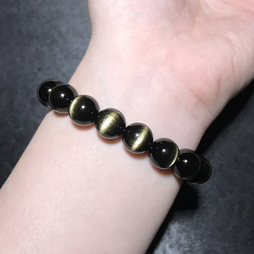 天然金曜石手串 一線天貓眼金剛圈360度東海可塘寶石手串 天然金曜石手串 一線天貓眼金剛圈360度東海可塘寶石手串