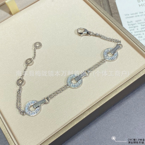 高版V金圓餅錢幣銅錢手鏈時來運轉鑲鑽滿鑽手飾精工雙層圓圈手飾 高版V金圓餅錢幣銅錢手鏈時來運轉鑲鑽滿鑽手飾精工雙層圓圈手飾