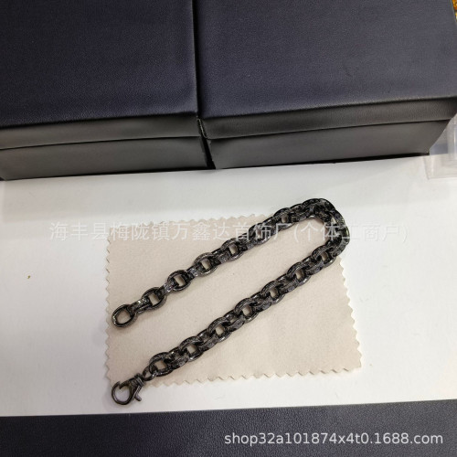 克羅伈新款金色骰子手鏈 歐美經典個性潮流時尚男女同款百搭飾品