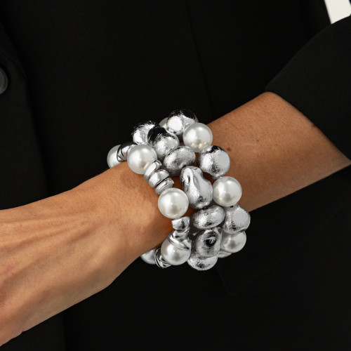 歐美新款飾品創意個性復古不規則小衆誇張設計幾何樹脂手鏈