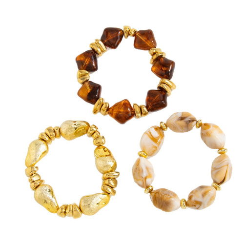 歐美新款飾品創意個性復古不規則小衆誇張設計幾何樹脂手鏈