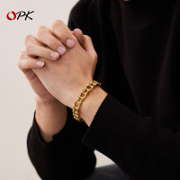 手鏈 鈦鋼男士手鏈 搖滾個性機車鏈 自行車手鏈