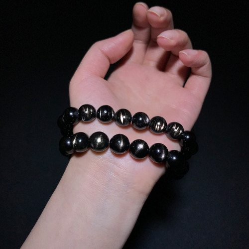 科雅水晶 天然金運石水晶手串 圓珠 diy飾品配件  