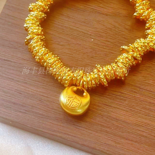 36g碎金子碎銀幾兩盤纏福字手串新中式國風首飾