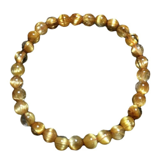 巴西天然金髮晶髮晶鈦晶順發手鏈水晶手串男黃色髮晶飾品禮物男女 巴西天然金髮晶髮晶鈦晶順發手鏈水晶手串男黃色髮晶飾品禮物男女