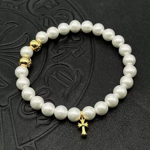 潮款飾品黑曜石8mm手串男女士手飾串珠十字架泰銀復古不掉色龐克