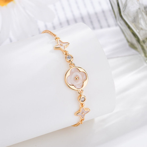 四葉草手鏈高顔值冷淡風時尚小衆ins設計氣質高級感手飾閨蜜禮物