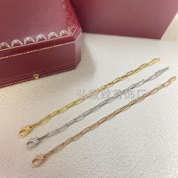 卡家Santos系列山度手鏈 高品質V金材質時尚百搭男女同款情侶手鏈