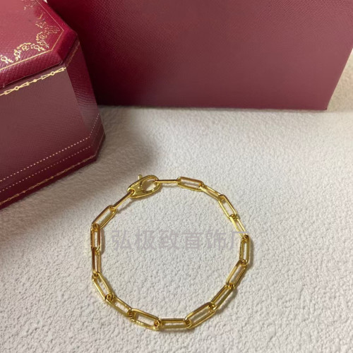 卡家Santos系列山度手鏈 高品質V金材質時尚百搭男女同款情侶手鏈