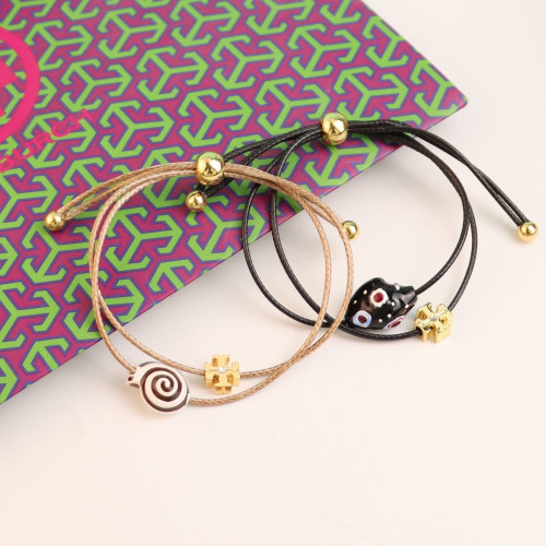 歐美飾品tb手鏈海洋生物貝殼造型可調節個性手環童趣鍍金海洋風