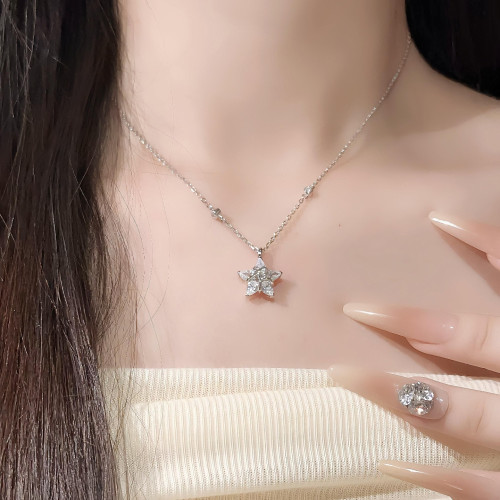 s999純銀手鏈女高級感幸運星手鏈輕奢小衆設計感手飾禮物