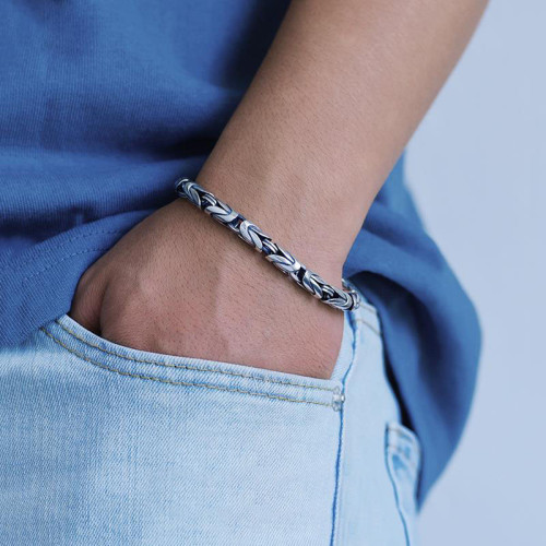 復古男士平安編織手鏈金剛杵潮嘻哈小衆泰手飾