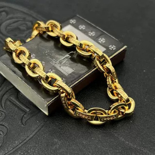 潮款龐克嘻哈泰銀鍍22K金色粗字母手鏈男女士十字花手飾歐美 潮款龐克嘻哈泰銀鍍22K金色粗字母手鏈男女士十字花手飾歐美