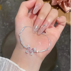 S925純銀山海誓言手鏈女網紅直手飾品氣質輕奢小衆設計高級百搭感