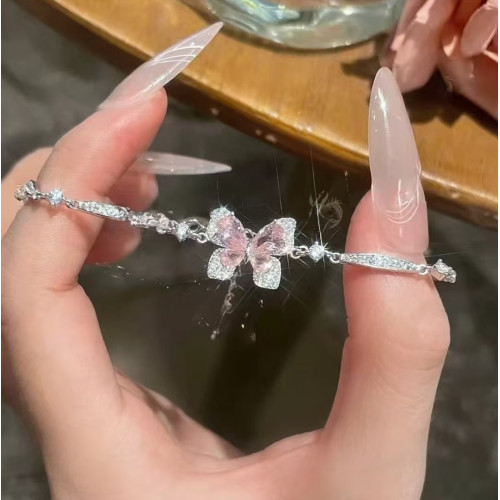 S925純銀山海誓言手鏈女網紅直手飾品氣質輕奢小衆設計高級百搭感