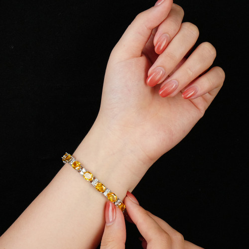 致鍍金女士手工手鏈 精鑲嵌可調節時尚手串飾品