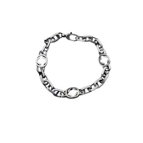 高版精工復古做舊古家3G手鏈互釦式男女情侶同款百搭通勤古奇手鏈