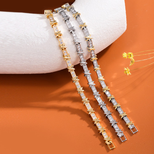 韓版小衆設計輕奢鋯石手鏈女ins冷淡風個性百搭閨蜜伴手禮女手飾 韓版小衆設計輕奢鋯石手鏈女ins冷淡風個性百搭閨蜜伴手禮女手飾