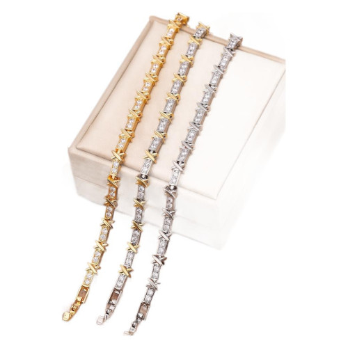 韓版小衆設計輕奢鋯石手鏈女ins冷淡風個性百搭閨蜜伴手禮女手飾 韓版小衆設計輕奢鋯石手鏈女ins冷淡風個性百搭閨蜜伴手禮女手飾