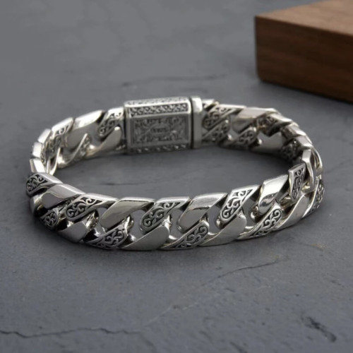 甄心高級感精工永恒之藤手鏈個性男士復古歐美風復古嘻哈手鏈