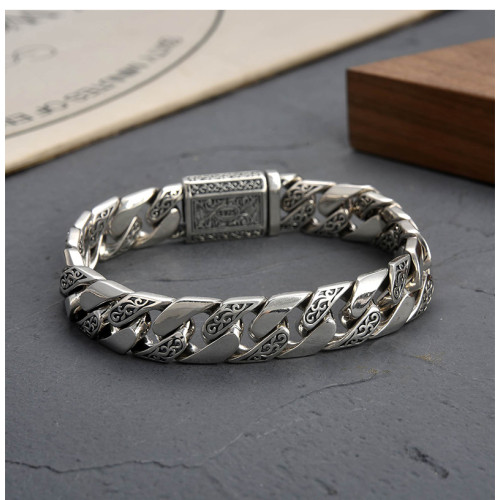 甄心高級感精工永恒之藤手鏈個性男士復古歐美風復古嘻哈手鏈