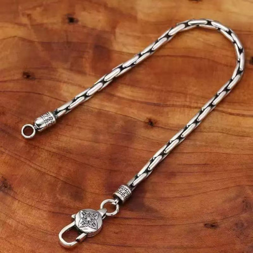 翔栩文藝範男個性六字真言金剛杵男士手鏈鍍銀復古潮人民族風 翔栩文藝範男個性六字真言金剛杵男士手鏈鍍銀復古潮人民族風