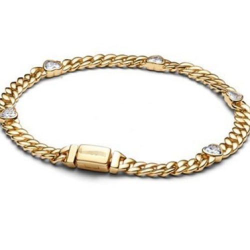 潘家白銅鍍銀圓形鏈釦翼形藍色纏繩矩形手鏈蛇骨鏈DIY手鏈