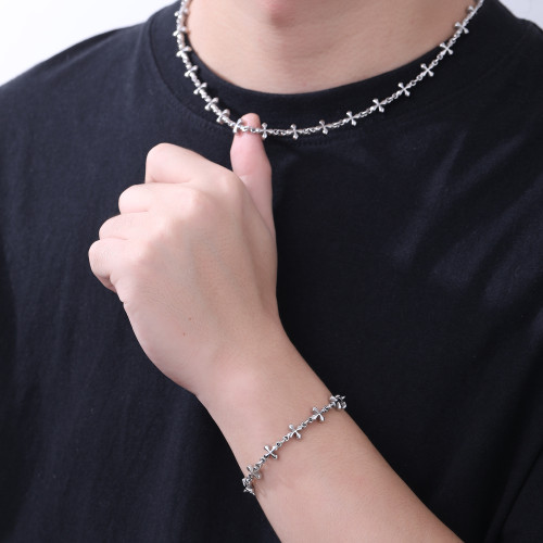 四葉草手鏈男女小衆高級感嘻哈鈦鋼不掉色穿搭中性風百搭手飾