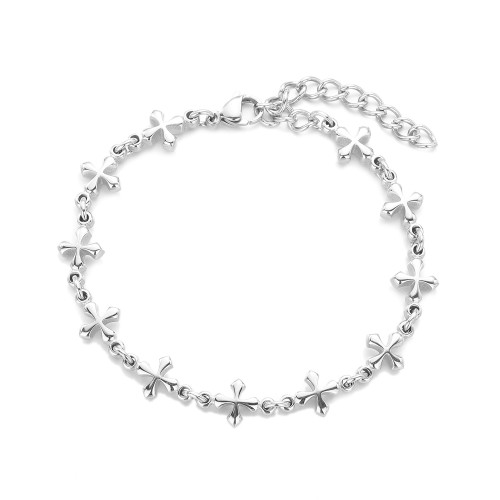 四葉草手鏈男女小衆高級感嘻哈鈦鋼不掉色穿搭中性風百搭手飾