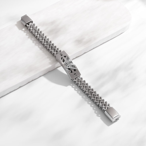 10mm高品質3珠勞款皇冠不鏽鋼男士車機手鏈手錶鏈