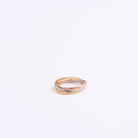 無縫三環戒指 鈦鋼電鍍18k金