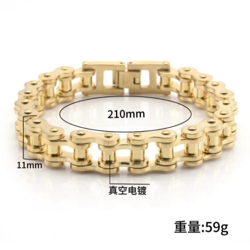 日韓不鏽鋼男士手鏈機車手鏈歐美龐克單車手鏈女士手鏈情侶手鏈