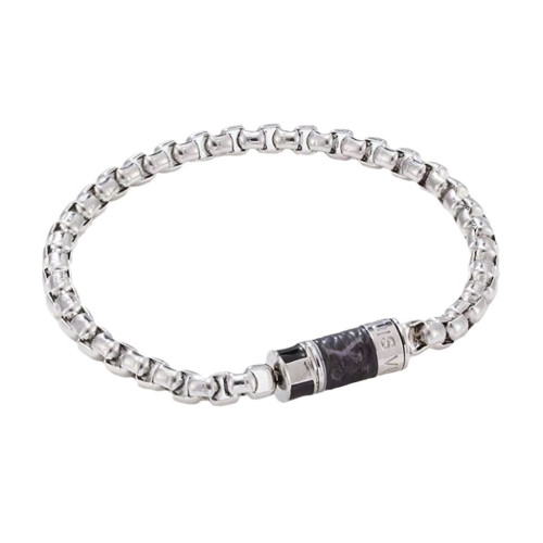 香水瓶老花皮手鏈可旋轉開口古巴鏈同款輕奢潮酷嘻哈情侶手環