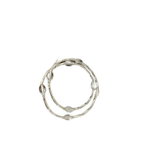 S925銀小清新小紅書爆款單層雙層三層白水晶拼接銀琯純銀手鏈