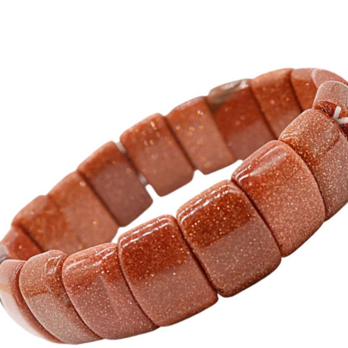 歐美爆款 天然石頭珠子手鏈男女虎石白松石彈力手串手牌