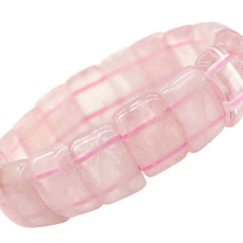 歐美爆款 天然石頭珠子手鏈男女虎石白松石彈力手串手牌