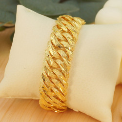 24K鍍金中東18N批花男士女士奢華手鏈批花手鏈適合節日派對禮物