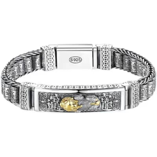 翔栩簡甄國潮新品復古貔貅路路通手鏈男士轉珠ins個性潮精緻