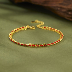 新款幸運紅繩雙層手鏈新中式國潮手工編製紅繩手飾女小衆輕奢飾品