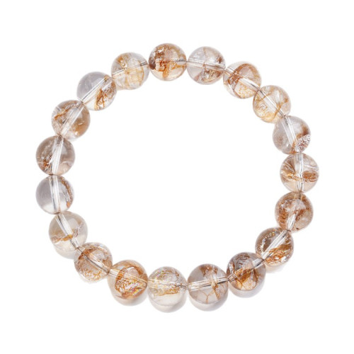 可塘七禧珠寶金箔膠花水晶手鏈男女款式星光璀璨金箔膠花手串