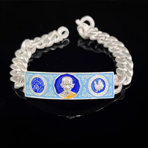 泰國特色彿牌龍婆瑞手鏈景泰藍新款高質感簡約創意民族風男女手鐲