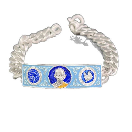 泰國特色彿牌龍婆瑞手鏈景泰藍新款高質感簡約創意民族風男女手鐲