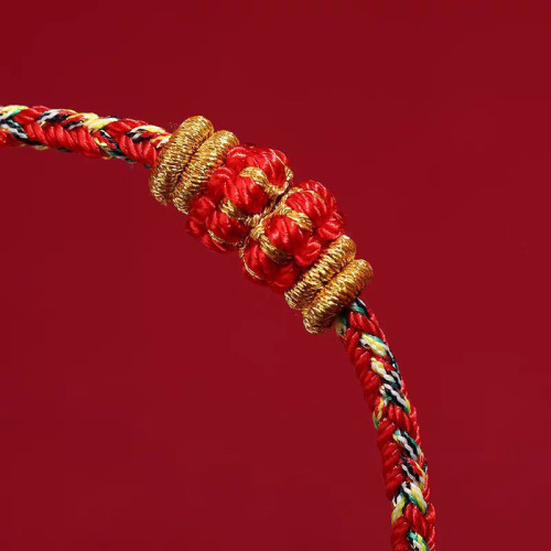 普陀山本命年紅繩編織繩手鏈十二生肖龍年手工蛇繩男女款生肖手鏈