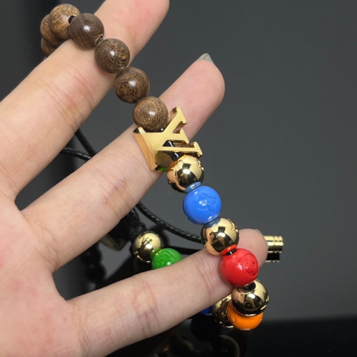 驢家歐美風彩色串珠手鏈氣質網紅款鈦鋼輕奢小衆設計高級感串珠鍊